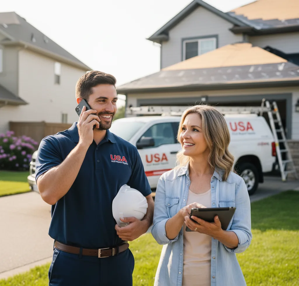 USA Roof Repair Experts customer support in Mapleton